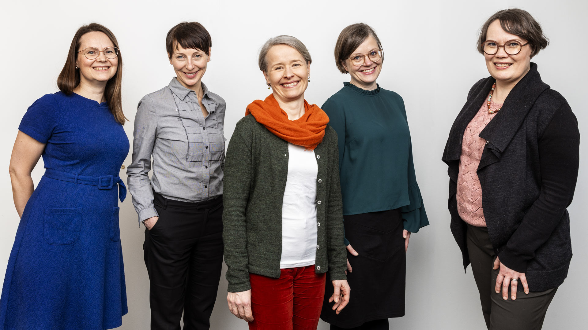 Noonin hallitus 2026: Noora Jokinen, puheenjohtaja Minna Hyrsky, Michaela Ramm-Schmidt, Inari Savola ja Kaisa Hernberg.